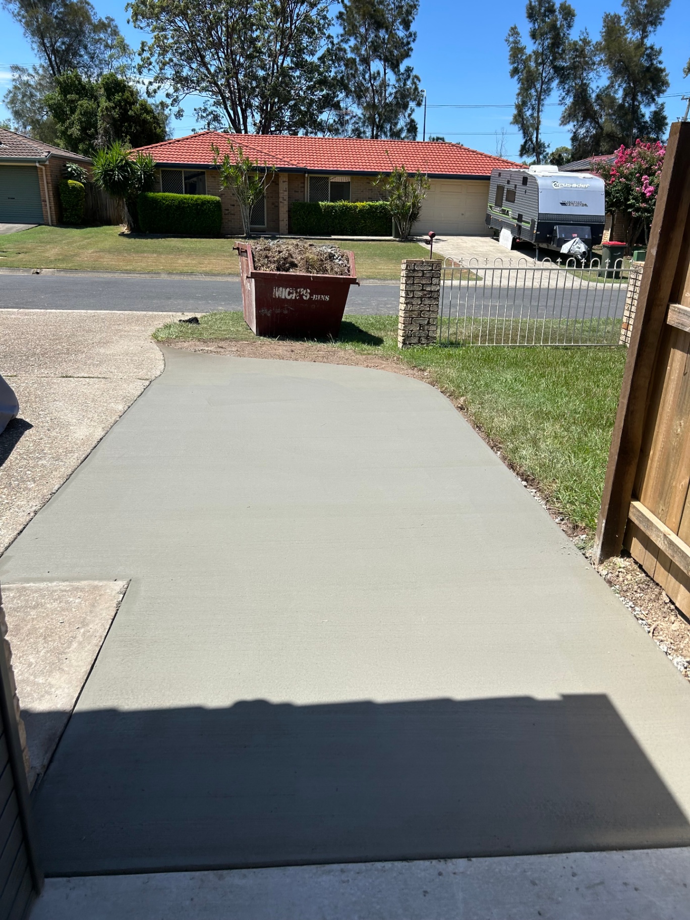Front entry driveway
